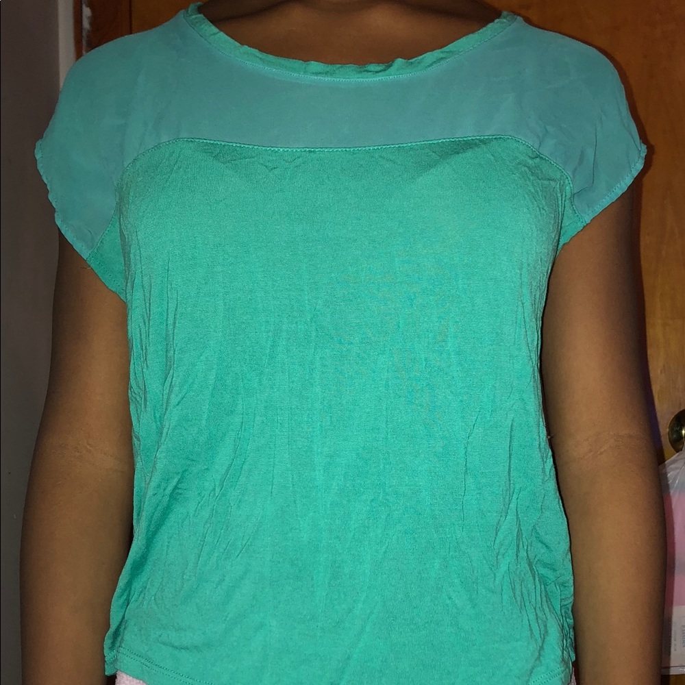 Teal blouse